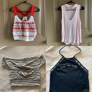 UO and PacSun Kendall & Kylie 4 tops BUNDLE